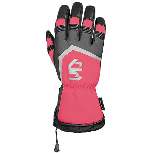 Ladies Nylon &amp; Leather Gloves